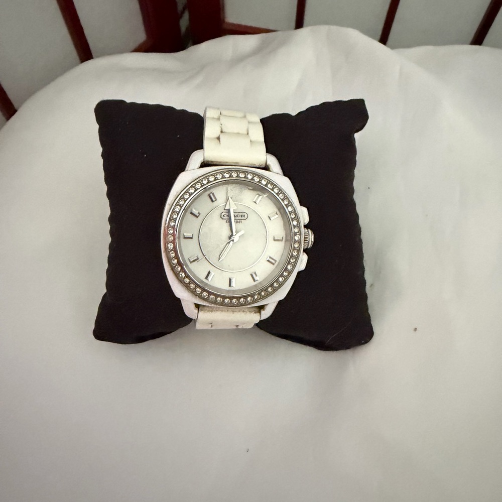Coach Boyfriend Watch with Crystal Accents